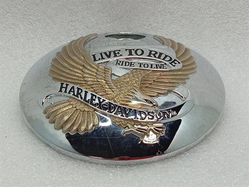 HARLEY-DAVIDSON LIVE TO RIDE FUEL CONSOLE DOOR 61300049A CHROME EAGLE