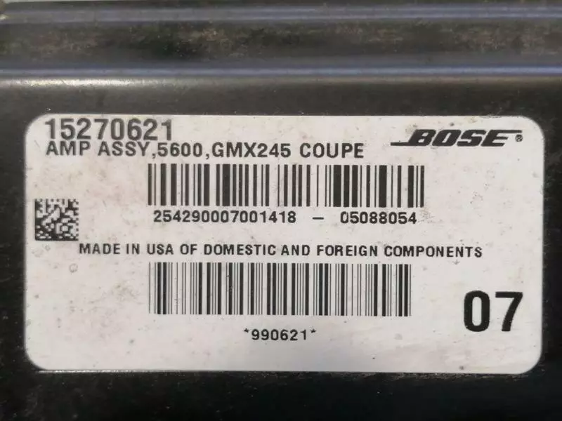 CHEVROLET CORVETTE C6 Amplifier 15270621 Verstärker BOSE - Image 5