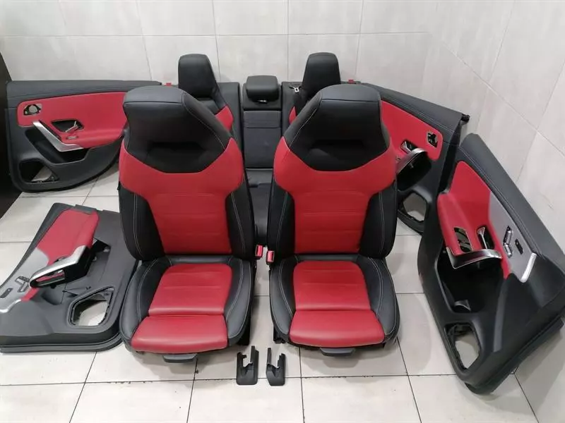 MERCEDES A Class W177 Seat INTERIOR AMG  CLASSIC RED LEATHER Sitz LEDER ROT RED