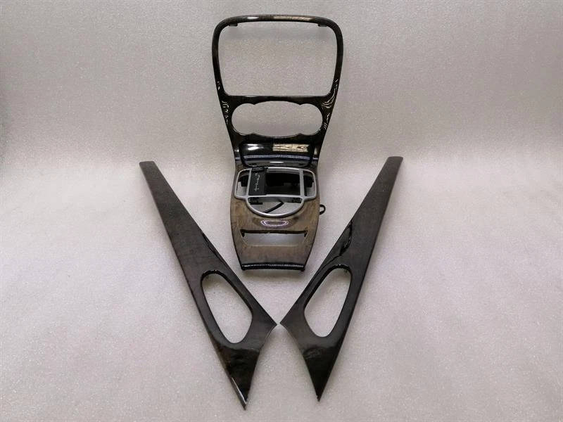 MERCEDES SL R230 Veneer Leiste A2308100030 TRIM PIECES - WOOD ASH BLACK 03-06