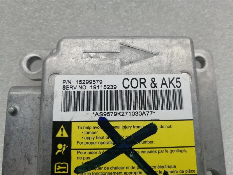 CHEVROLET CORVETTE C6 Safety Module ECU 15299579 Airsteuergerät SRS - Image 2