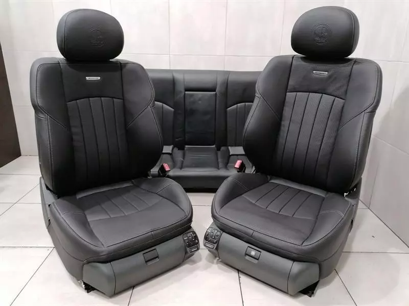AMG LOGO WAPPEN MERCEDES E55 AMG W211 Seats VORNE Sitze COOLED INTERIOR LEDER