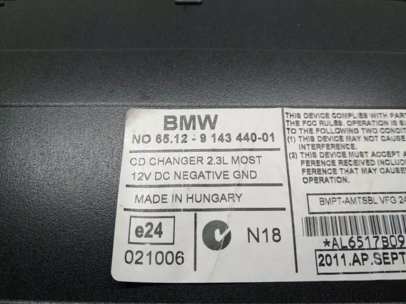 BMW 7 series E65 CD player 9143440 Audiosystemkontroller - Image 7