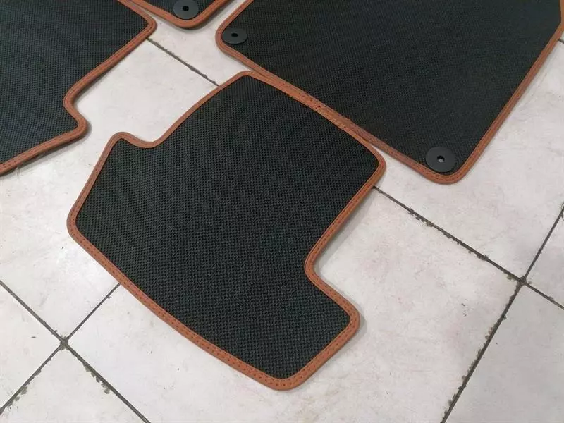 PORSCHE 911 992  Floor Mats COGNAC LEATHER HERITAGE RECHTSLENKER RHD - Image 2