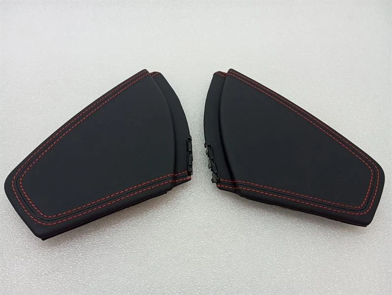 PORSCHE 911 991 99155240602 Leather EXCLUSIVE dashboard cover set RED stitching - Image 4