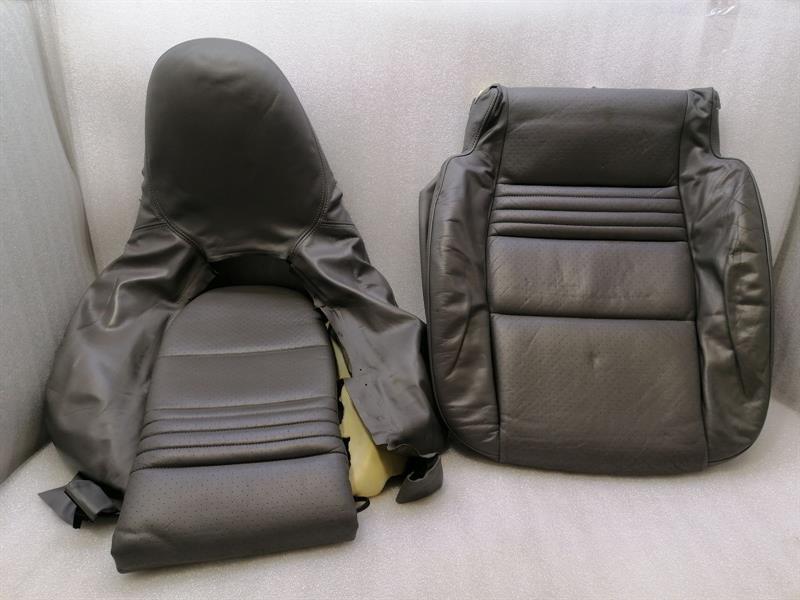 PORSCHE 911 996 Left Seatpad Set GREY Links Sitz Satz LEDER LEATHER