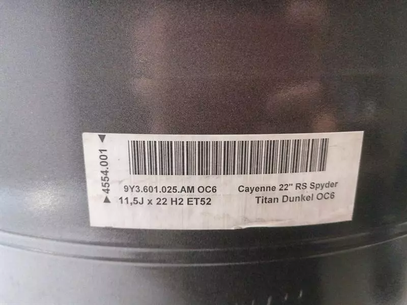 PORSCHE CAYENNE 9Y Alloy Wheel 9Y3601025AM Alufelge 22-inch RS Spyder 11,5J ET52 - Image 5
