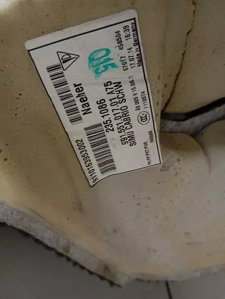 PORSCHE 911 991 seat t Cover 99155101701 Verkleidung cabrio teppich - Image 5