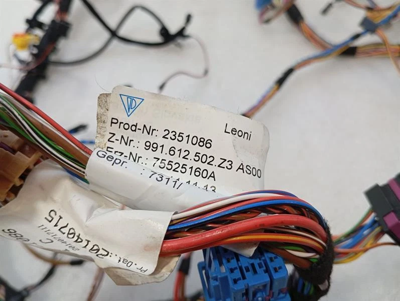 PORSCHE 911 991 Dashboard Wiring Loom 991612502 RECHTSLENKER RHD - Image 6