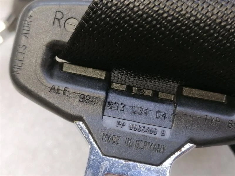 PORSCHE BOXSTER 986 Front seatbelt 98680303303 Sicherheitsgurt Vorne SATZ SET - Image 7