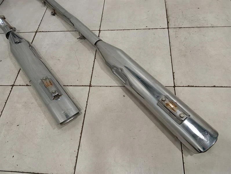 HARLEY-DAVIDSON TWIN CAM ENGINE 98-17 EXHAUST VANCE & HINES EVO Auspuff CHROME - Image 7