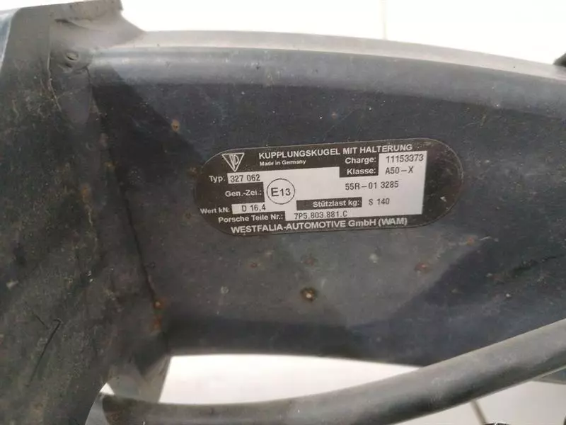 PORSCHE CAYENNE 958 92A Towbar 7P5803881C Anhängerkupplung Kugelstange - Image 6
