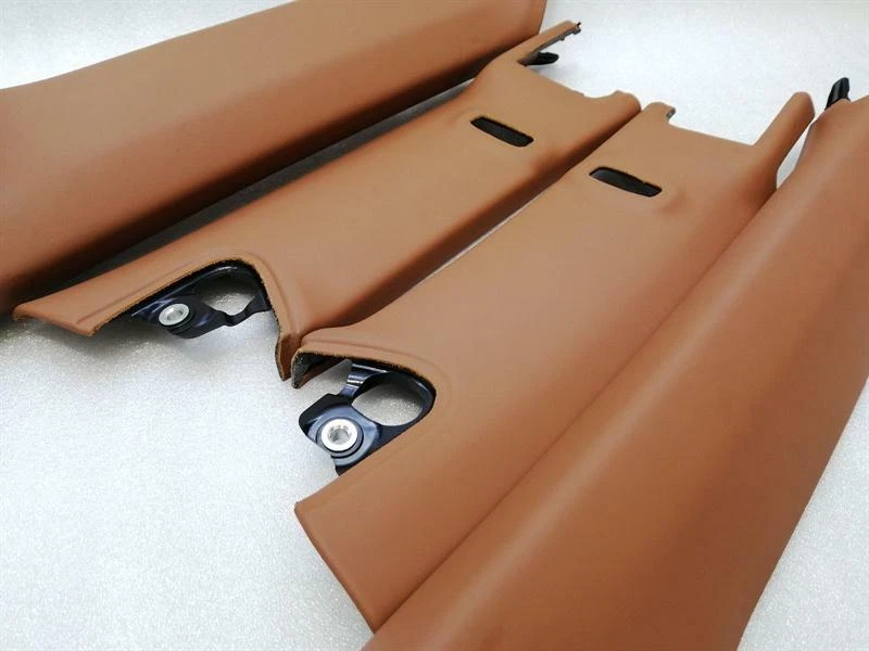 PORSCHE 911 991 99155545601 ZIMTBRAUN LEDER A-SÄULE SATZ EXCLUSIVE CABRIO SATZ - Image 3