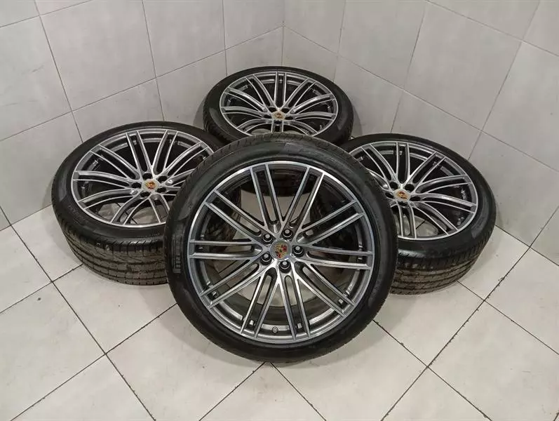 21 PORSCHE MACAN 95B Turbo IV Alloy Wheel Set 95B601025DN Alufelge 95B601025DP - Image 4