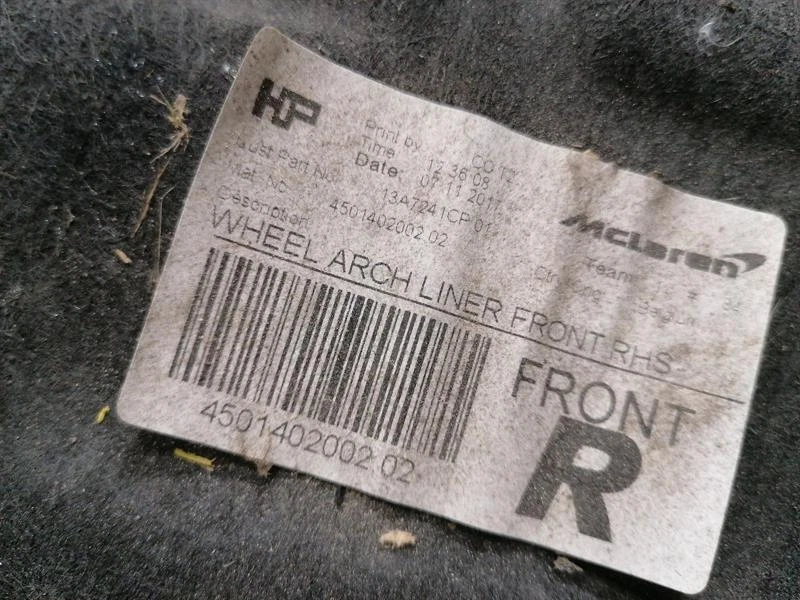 McLaren 570S Spider Wheel arch liner 13A7241CP FR RADLAUFABDECKUNG - Image 3