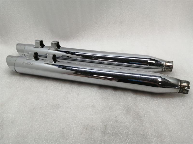 HARLEY-DAVIDSON SLIP ON MUFFLERS COBRA CHROME Auspuff Endschalldämpfer