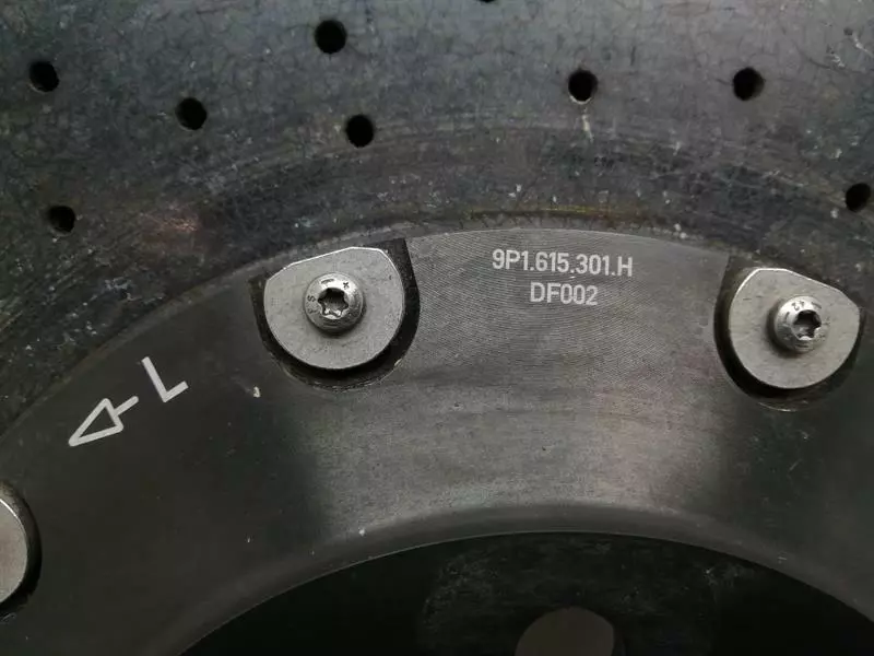 PORSCHE CAYMAN 718 GT4 Brake Disc Front 9P1615301H BREMSSCHEIBE VORNE PCCB - Image 4