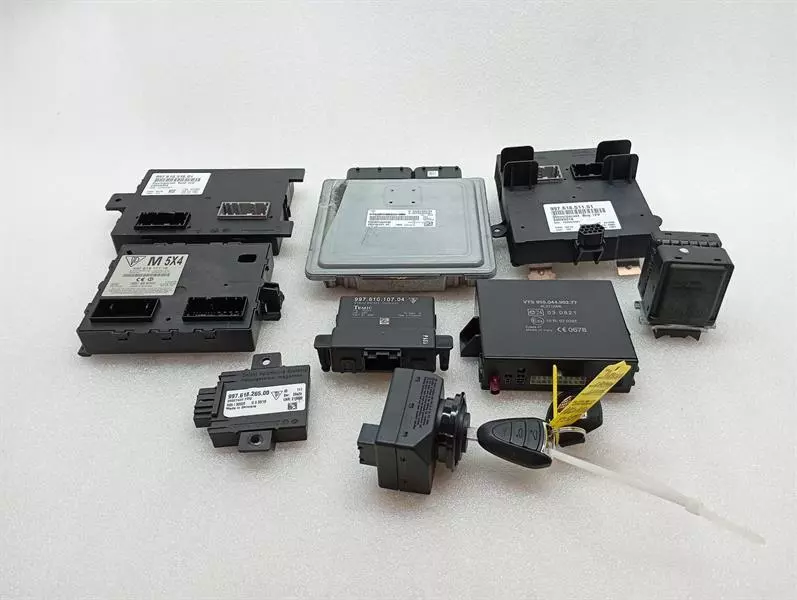 PORSCHE CAYMAN S 987 Engine ECU Set 99761860705 Motorsteuergerät MK2 3.4 VTS
