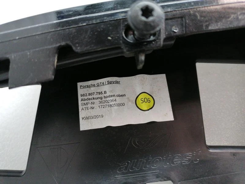 PORSCHE CAYMAN 718 GT4 982807795B REAR BUMPER - Image 6