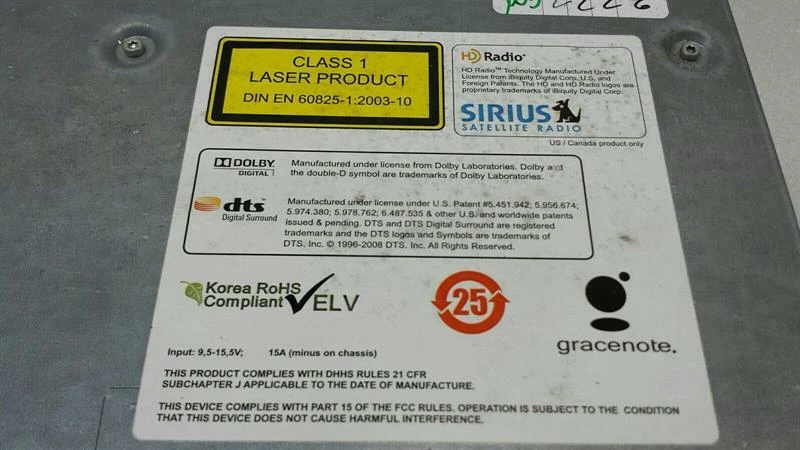 BMW 5 Series F07 GT CD player 9237225 Audiosystemkontroller CIC Unit - Image 4