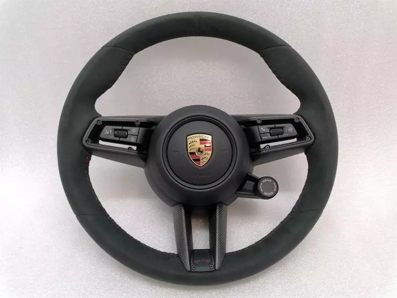 PORSCHE TAYCAN 9J Steering Wheel GTS RED CARBON 36 CM Lenkrad ALCANTARA