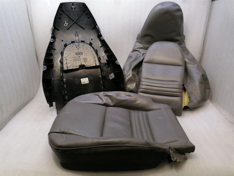 PORSCHE 911 996 Right Seat Leather Cover Set GREY Rechts Sitz Leder Verkleidung