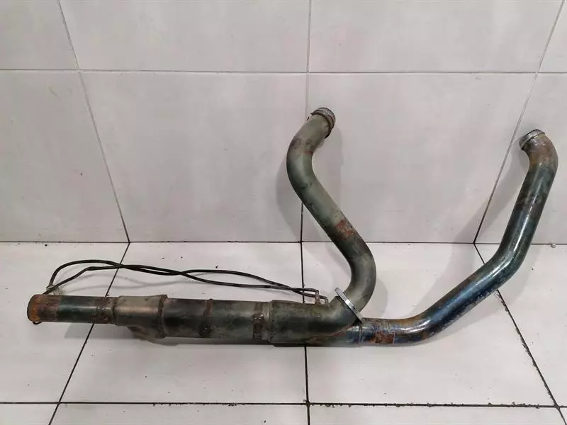 HARLEY-DAVIDSON Down Pipe 66855-10A Auspuff CATALYTIC CONVERTER REMOVED!!! - Image 2
