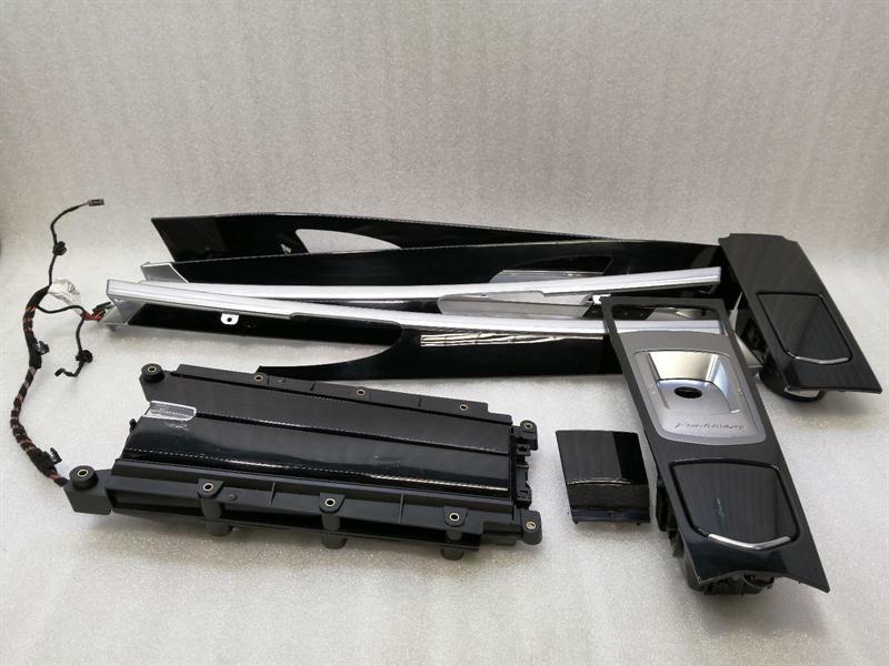 PORSCHE Panamera 970  Veneer Set piano lack lacquer Holz Leiste satz SCHWARZ