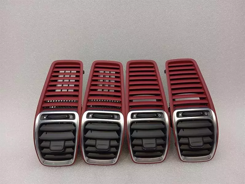 PORSCHE CAYMAN 981 Air vent Set 98155213104 Lüftungsdüse Satz GARNET RED