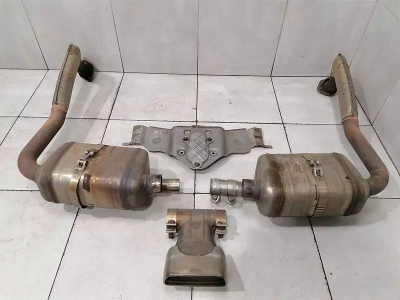 PORSCHE BOXSTER 718 Exhaust silencer 982251052E Auspuff Endschalldämpfer