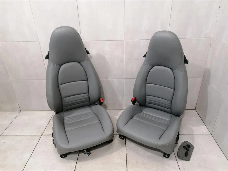 PORSCHE 911 996 Sitz Interior GRAU GREY SEATS SITZE LEDER LEATHER SET ELECTRIC