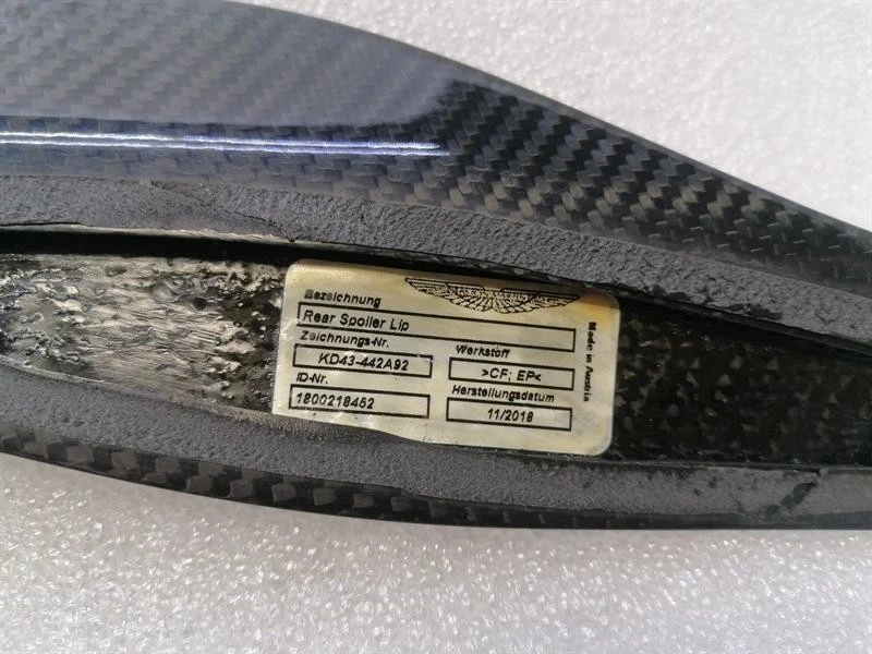 ASTON MARTIN RAPIDE AMR Rear Spoiler lip KD43-442A92-AA Heckspoiler CARBON - Image 5