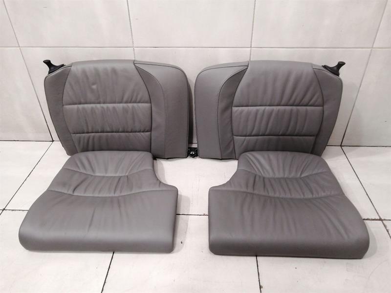PORSCHE 911 996 Rear Seatpad Set 9965225216 Hinten Sitz Leder GREY GRAU
