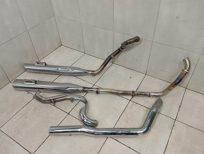 HARLEY-DAVIDSON TWIN CAM ENGINE 98-17 EXHAUST VANCE & HINES EVO Auspuff CHROME