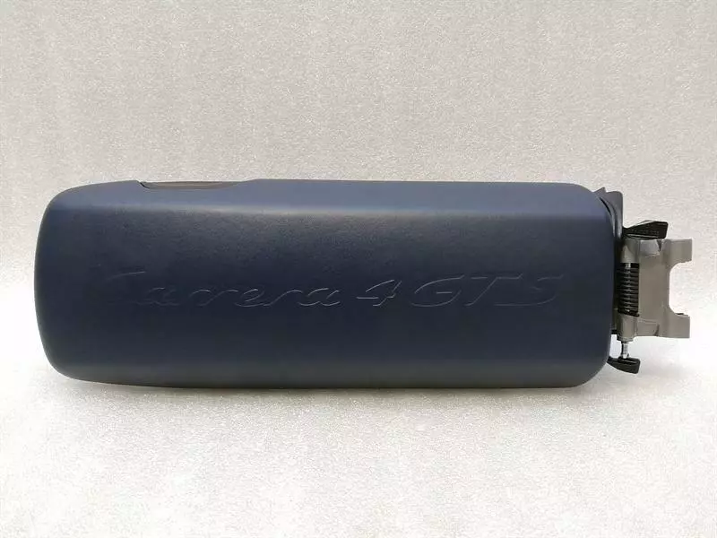 PORSCHE 911 991 CARRERA 4 GTS Mittelarmlehne Armlehne BLAU LEDER WAPPEN CXX