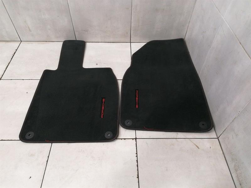 PORSCHE BOXSTER 981  floormats RED STICHING FUSSMATEN RHD RECHTSLENKER