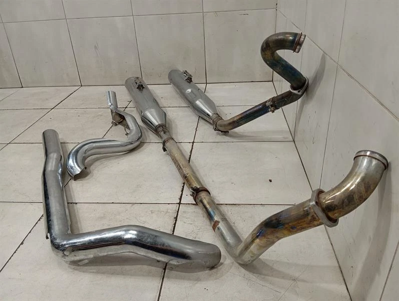 HARLEY-DAVIDSON TWIN CAM ENGINE 98-17 EXHAUST VANCE & HINES EVO Auspuff CHROME - Image 5