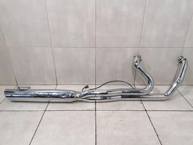 HARLEY-DAVIDSON TWIN CAM ENGINE EXHAUST SILENCER 98-17 Auspuff 2 INTO 1