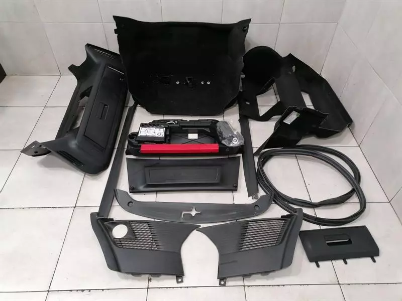 PORSCHE CAYMAN 987 Luggage Compartment Set 98755104504 Vorne Verkleidung Satz