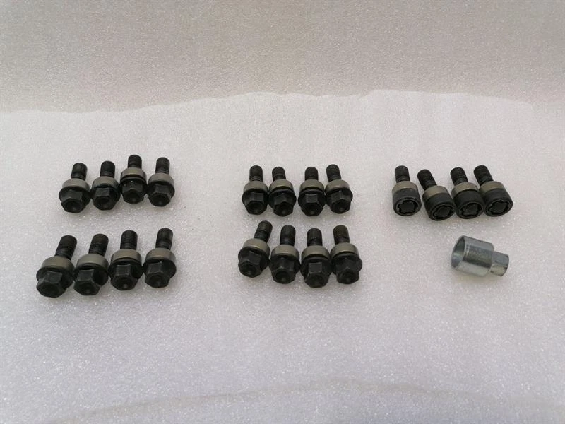 PORSCHE CAYMAN 718 WHT006980C SET OF WHEEL BOLTS lockable WHT006978 RADSCHRAUBEN - Image 2
