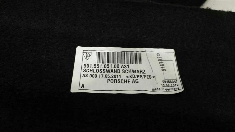 PORSCHE 911 991  Luggage Compartment Cover 99155105100 Kofferraum Verkleidung - Image 4