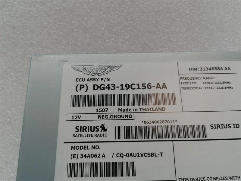 ASTON MARTIN RAPIDE S module DG43-19C156-AA Steuergerät SATELLITE RADIO - Image 4