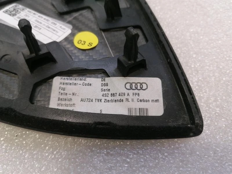 AUDI R8 4S PERFORMANCE Matt CarbonVeneer set 4S2857130 RECHTSLENKER RHD - Image 6