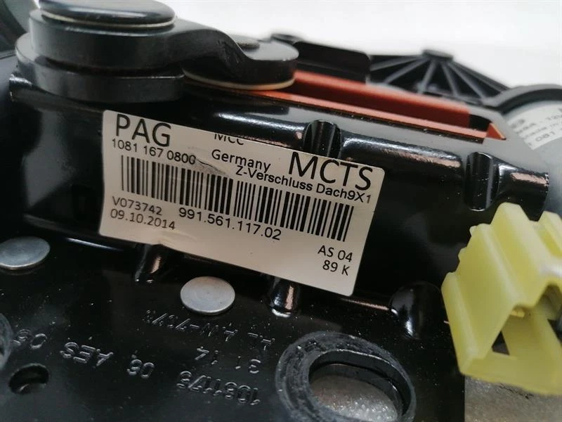 PORSCHE 911 991 99156111700 CABRIO VERDECK SCHLOSS SOFT TOP LOCK ROOF LOCK CATCH - Image 7