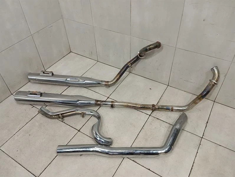 HARLEY-DAVIDSON TWIN CAM ENGINE 98-17 EXHAUST VANCE & HINES EVO Auspuff CHROME - Image 2