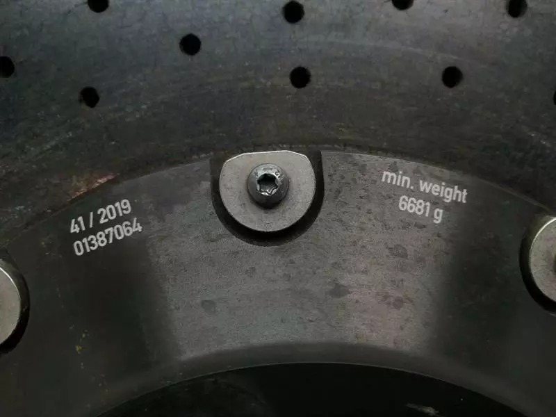 PORSCHE CAYMAN 718 GT4 Brake Disc Front 9P1615301H BREMSSCHEIBE VORNE PCCB - Image 5