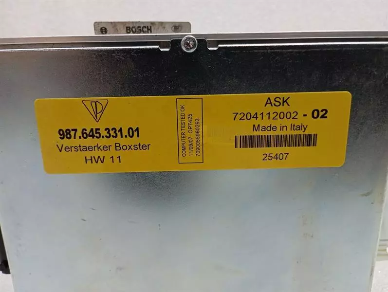 PORSCHE BOXSTER 987 Amplifier 99764533101 Verstärker ASK - Image 5