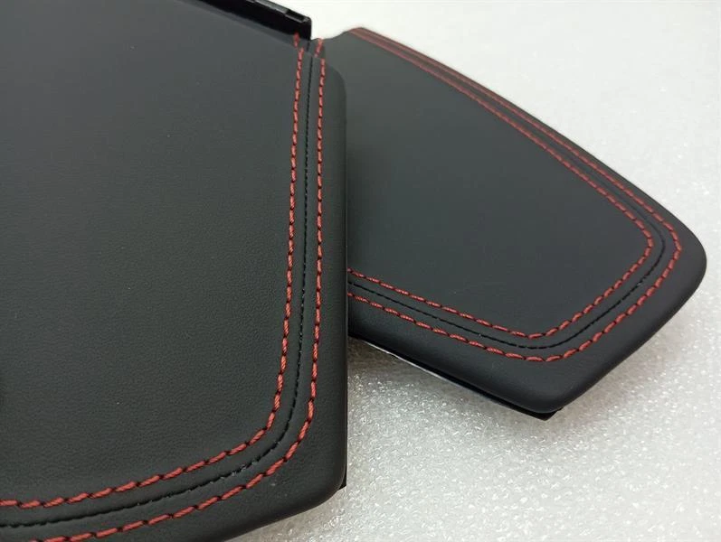 PORSCHE 911 991 99155240602 Leather EXCLUSIVE dashboard cover set RED stitching - Image 3