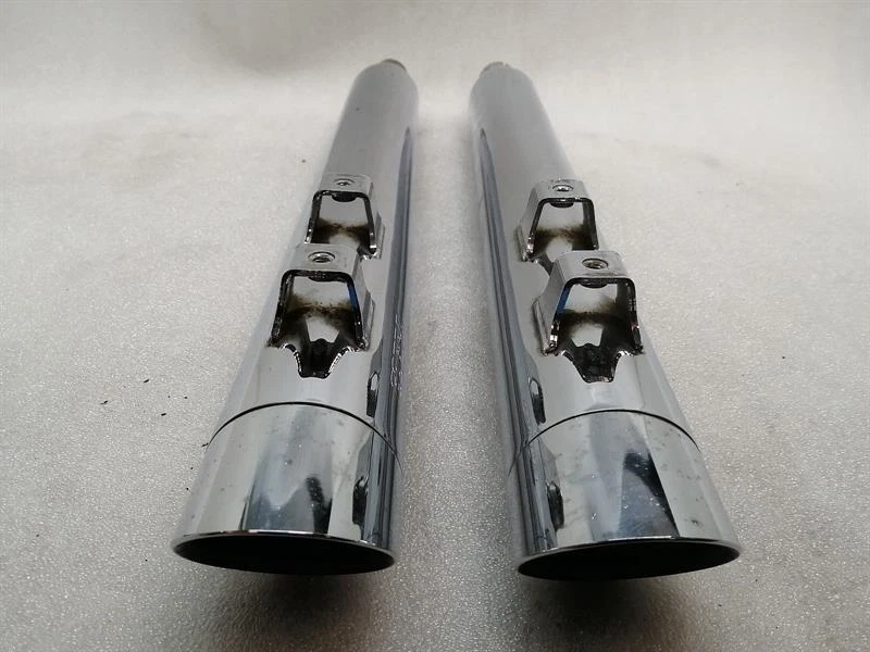 HARLEY-DAVIDSON SLIP ON MUFFLERS COBRA CHROME Auspuff Endschalldämpfer - Image 7