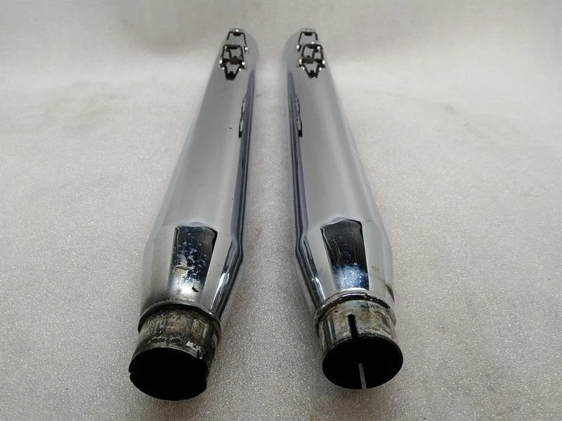 HARLEY-DAVIDSON SLIP ON MUFFLERS COBRA CHROME Auspuff Endschalldämpfer - Image 6